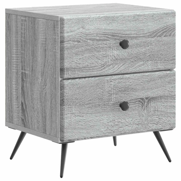 vidaXL Cabinet de chevet avec tiroir Sonoma gris 43 x 34 5 x 47 5 cm