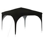 vidaXL Tente de fête pop-up 290 x 290 x 245 cm Noir
