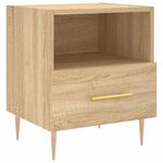 vidaXL Table de chevet chêne sonoma 40x35x47 5 cm bois d’ingénierie