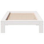 vidaXL Cadre de lit sans matelas blanc 90x190 cm bois de pin massif