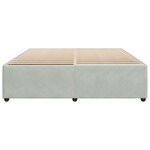 vidaXL Cadre de lit sans matelas gris clair 180x200 cm velours