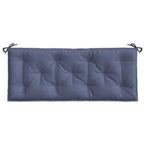 vidaXL Coussin de banc de jardin bleu marine 120x50x7 cm tissu oxford
