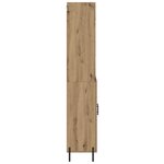 vidaXL Haut Armoire Chêne artisanal 69 5 x 32 5 x 180 cm