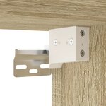 vidaXL Meuble TV mural Chêne sonoma 40x34 5x60 cm