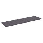 vidaXL Chaises longues lot de 2 avec coussins Bois d'acacia solide