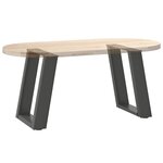 vidaXL Pieds de table basse en U 2 pièces Anthracite 28 x (42-43) cm Acier