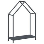 vidaXL Portant de bois chauffage anthracite 60x25x90 cm
