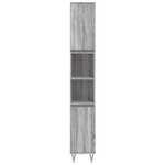 vidaXL Armoire de bain sonoma gris 30x30x190 cm bois d'ingénierie