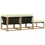 vidaXL Unité de canapé sectionnel Blanc 241 5 x 83 x 73 cm