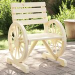 vidaXL Chaises de jardin lot de 2 58x58x78 5 cm bois de sapin massif