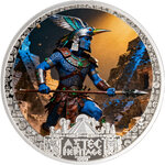 Monnaie HUITZILOPOCHTLI Aztec Heritage 1/2 Oz Argent 5$ Liberia 2026