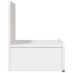 vidaXL Table de chevet avec tiroir 2 Pièces Blanc 44 x 32 5 x 40 cm