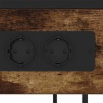 vidaXL Cabinet de chevet Chêne fumé 40 x 27 x 76 cm Bois d'ingénierie