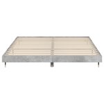 vidaXL Cadre de lit sans matelas gris béton 120x200 cm