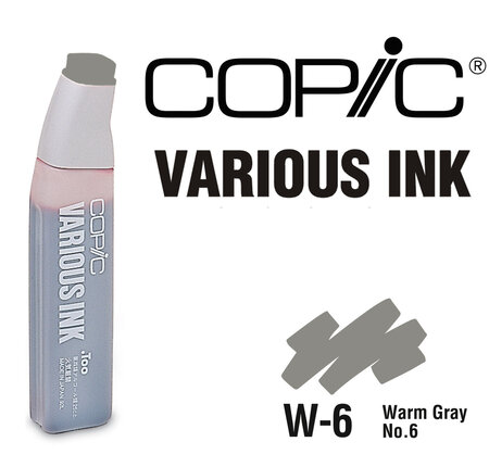 Encre various ink pour marqueur copic w6 warm gray n°6