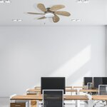 Bestron Ventilateur de plafond 76 cm 60 W Érable/blanc DC30T
