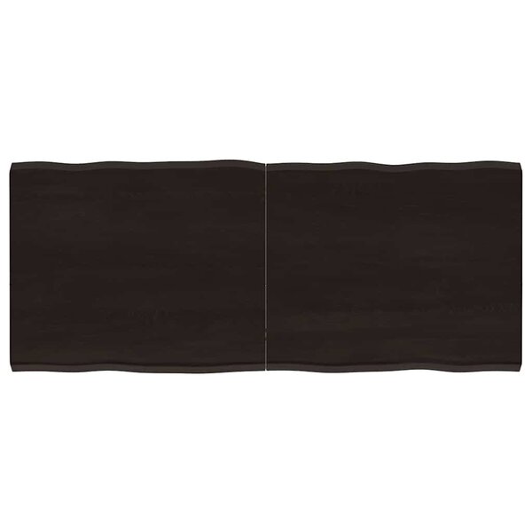 vidaXL Dessus de table bois massif traité bordure assortie