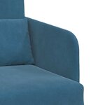 vidaXL Canapé-Lit Bleu 65 x 80 x 83 cm Velours