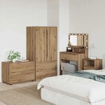 vidaXL Armoire de rangement Chêne artisanal 80 x 48 x 57 cm