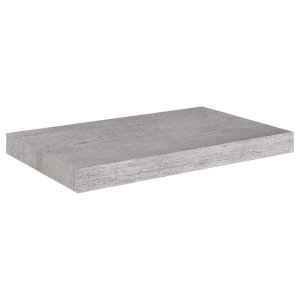 vidaXL Étagère murale flottante gris béton 50x23x3 8 cm MDF