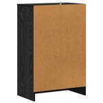 vidaXL Cabinet à chaussures avec étagère Chêne noir 60 x 35 x 92 cm