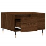 vidaXL Table basse chêne marron 55x55x36 5 cm bois d'ingénierie