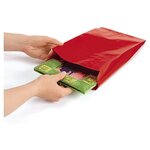 Pochette cadeau kraft rouge 12 x 19 x 4 5 cm (lot de 250)