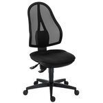 Siège de bureau dossier maille pied nylon Holly - coloris noir