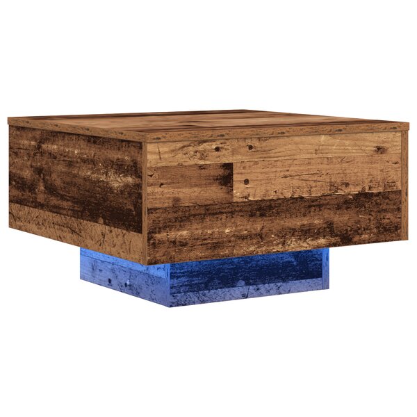 vidaXL Table Basse Bois ancien 55 x 55 x 31 cm Bois d'ingénierie