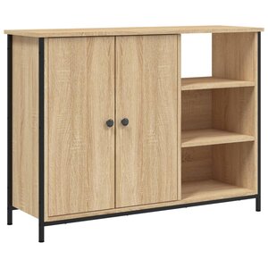 vidaXL Buffet chêne sonoma 100x33x75 cm bois d'ingénierie