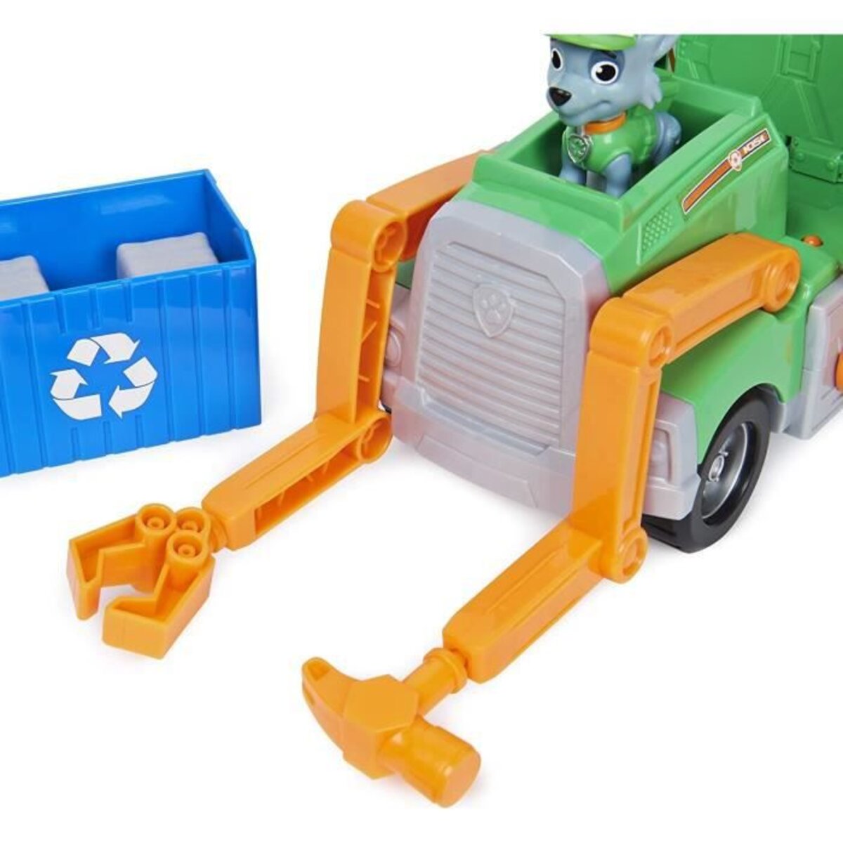 Figurine pour enfant Paw Patrol Camion de recyclage de Rocky Pat Patrouille  Total team rescues