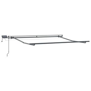vidaXL Auvent avec Anthracite 3 5 x 2 5 m Métal