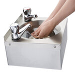 Mini lavabo lave mains inox 304 - vogue -  - acier inoxydable 305x268x165mm