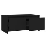 vidaXL Table basse noir 90x50x41 5 cm bois d'ingénierie