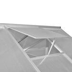 vidaXL Serre renforcée en aluminium avec cadre de base 6 05 m²