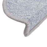 vidaXL Tapis d'escalier 30 Pièces gris clair 56x17x3 cm