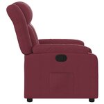 vidaXL Fauteuil inclinable Rouge bordeaux Tissu