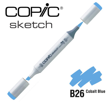 Marqueur à l'alcool Copic Sketch B26 Cobalt Blue