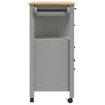 vidaXL Chariot de cuisine MONZA 84x40x88 5 cm bois massif de pin