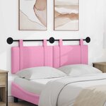 vidaXL Tête de lit suspendue Rose tissu