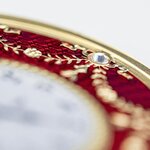 Pièce de monnaie en Argent 1 Dollar g 31.1 (1 oz) Millésime 2024 Faberge Art RED TABLE CLOCK
