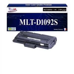 T3AZUR - Toner compatible avec Samsung MLT-D1092S MLTD1092S pour Samsung SCX4300 SCX-4300