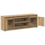 vidaXL Meuble TV Marron 139 5 x 34 x 50 cm Bois d'ingénierie