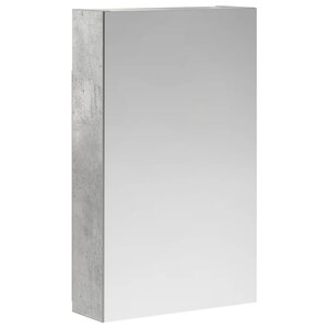vidaXL Armoire Miroir de Salle de Bain Gris béton 30 x 10 5 x 50 cm