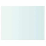 vidaXL Panneaux d'étagère 2 Pièces Verre Transparent 20 x 20 cm