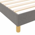 vidaXL Cadre de lit avec tête de lit Taupe 90 x 190 cm tissu