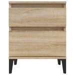 vidaXL Tables de chevet 2 Pièces Chêne sonoma 40x35x50 cm