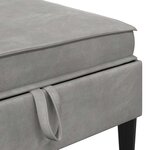 vidaXL Ensemble de meubles pour le salon 5 Pièces Gris clair Velours