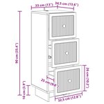 vidaXL Armoire à tiroirs 33 x 34 5 x 90 cm Bois d'ingénierie