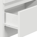 vidaXL Tables de chevet 2 Pièces avec 2 tiroirs blanc 40x33x60 cm